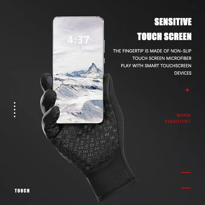 Gants de cyclisme d'hiver pour hommes et femmes