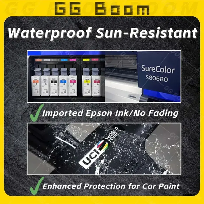 Autocollants UV pour vélo, autocollants de championnat de cyclisme, Giro & Tour de France, décor de cadre de carrosserie, bande de Tube supérieur, autocollant de voiture de vélo de route