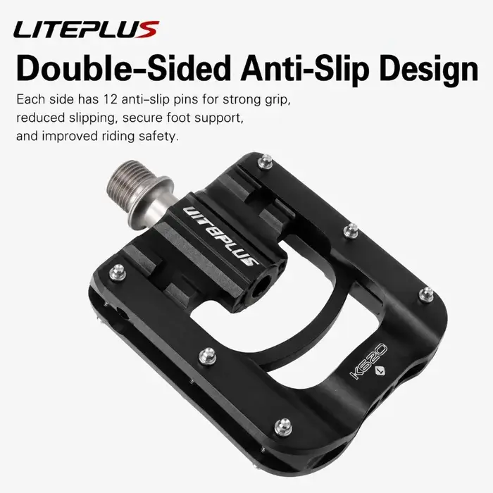 Pédales de vélo pliantes LITEPLUS à 3 roulements