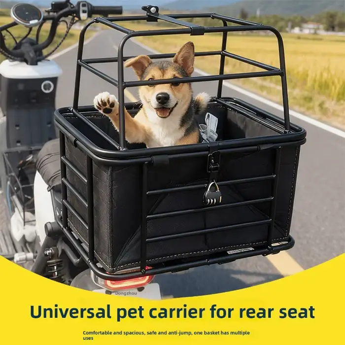 Panier de transport pour chien pour voiture électrique, siège pour animaux de compagnie, cage pour c