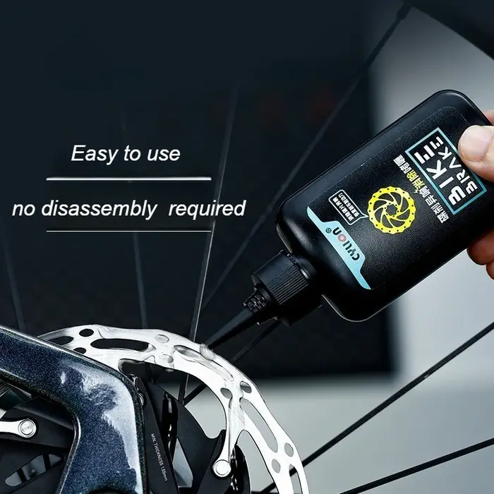 Gel nettoyant pour freins à disque avec technologie d'élimination du bruit pour vélo moto e-bike vtt et vélo de route rose