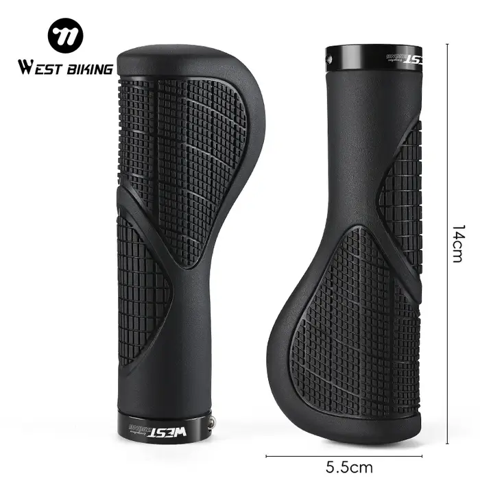 WEST BIKING Poignées de vélo ergonomiques antidérapantes et absorbant les chocs