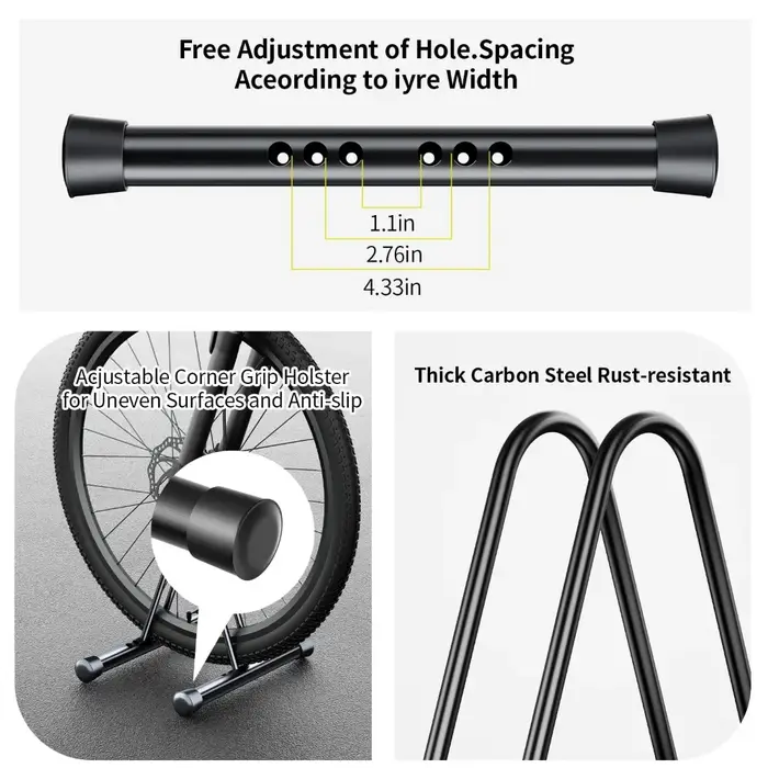 Support de rangement pour vélo sur pied