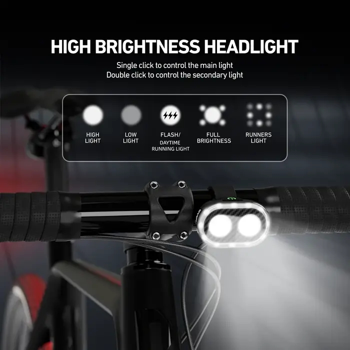 CYCLAMI CY300T vélo intelligent détection de frein avant arrière lumière étanche vtt route
