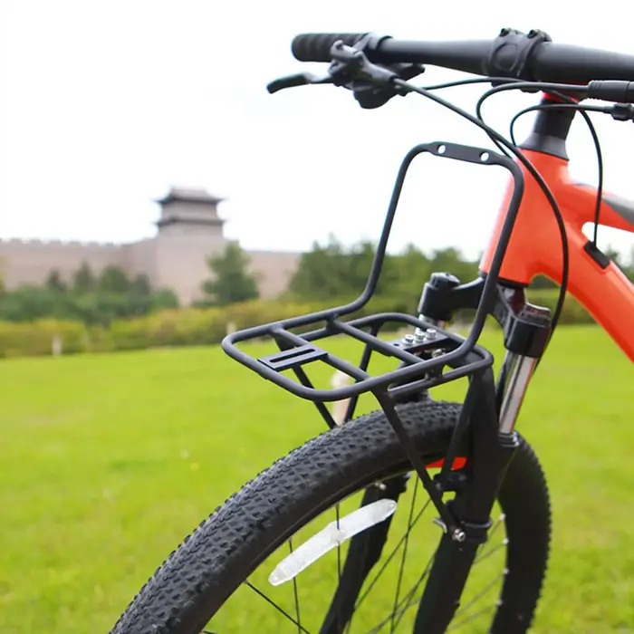 Porte-bagages avant de vélo en alliage d'aluminium pour VTT et vélo de route