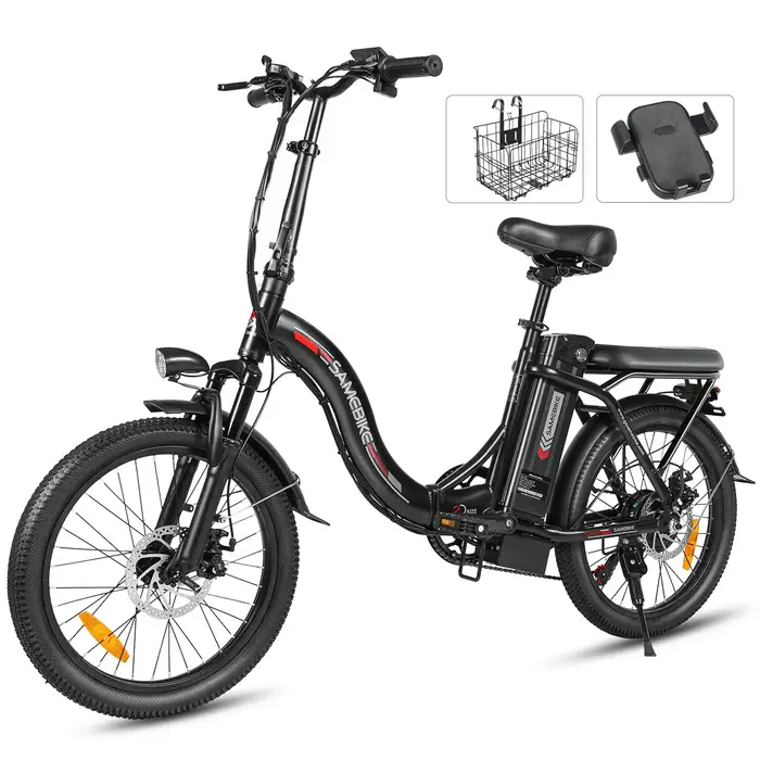 Vélo électrique de style pliable léger 350W36V12AH batterie montagne e-bike 20 pouces gros pneu ville voyage