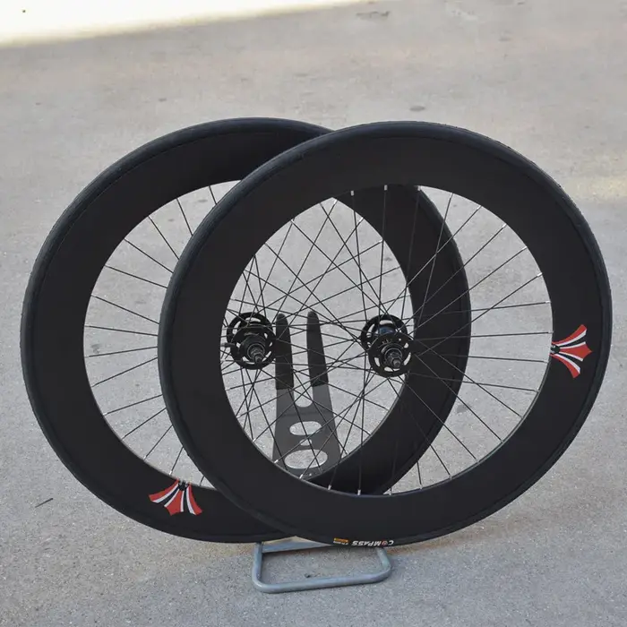 Roues de vélo de course à pignon fixe en alliage d'aluminium, 70MM, 700C