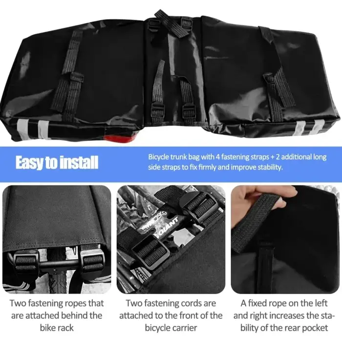 Sac de Transport Vélo pour Porte-Bagages Arrière