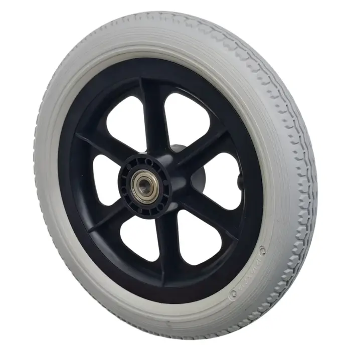 12 pneus solides gris non gonflables de 1/2 x 2 1/4, adaptés au remplacement des pneus de trottinettes électriques, résistants à l'usure et antidérapants