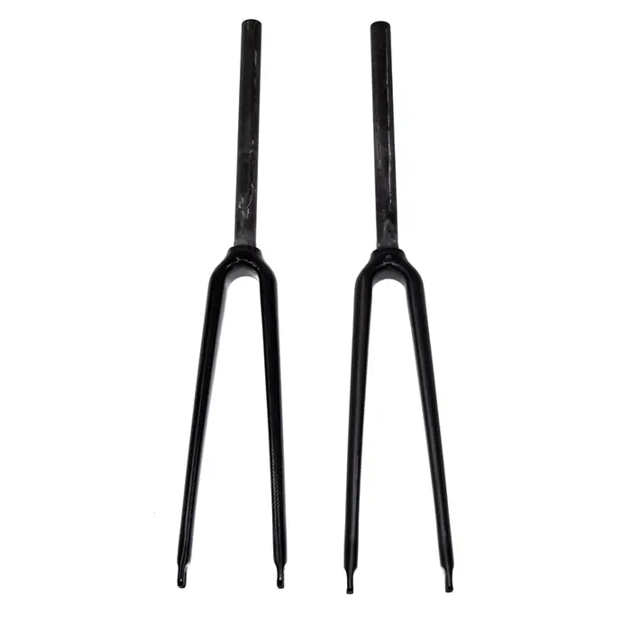 Date 700C 25.4mm course vélo de route brillant mat 3K UD fourche entièrement en fibre de carbone pis