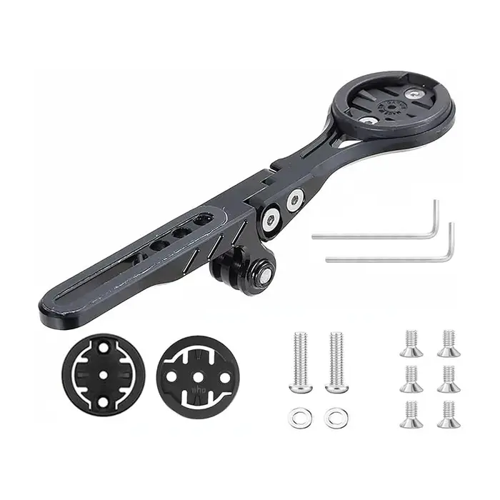Support de guidon de vélo en alliage d'aluminium à angle réglable pour ordinateur