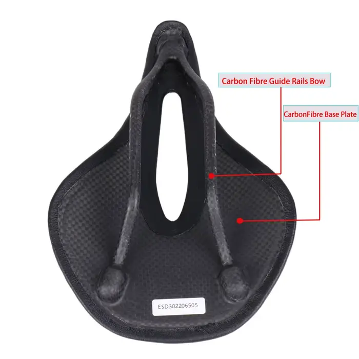 Selle de vélo Super légère entièrement en carbone