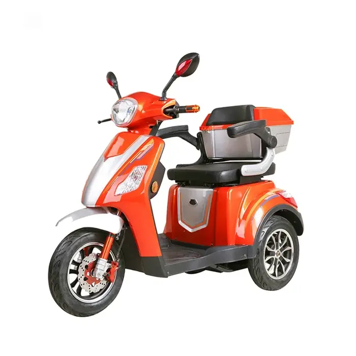 Tricycle électrique à 3 roues pour adultes, conception sur toit ouvert, 60V, 500W, haute Performance