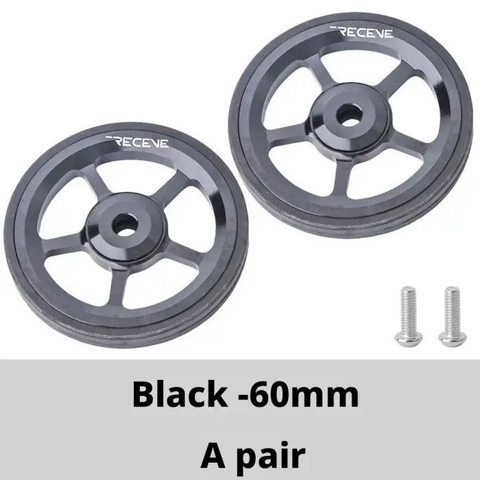 Roue facile à rouler de 60 mm pour vélo pliant Brompton en alliage d'aluminium, avec roulement étanc