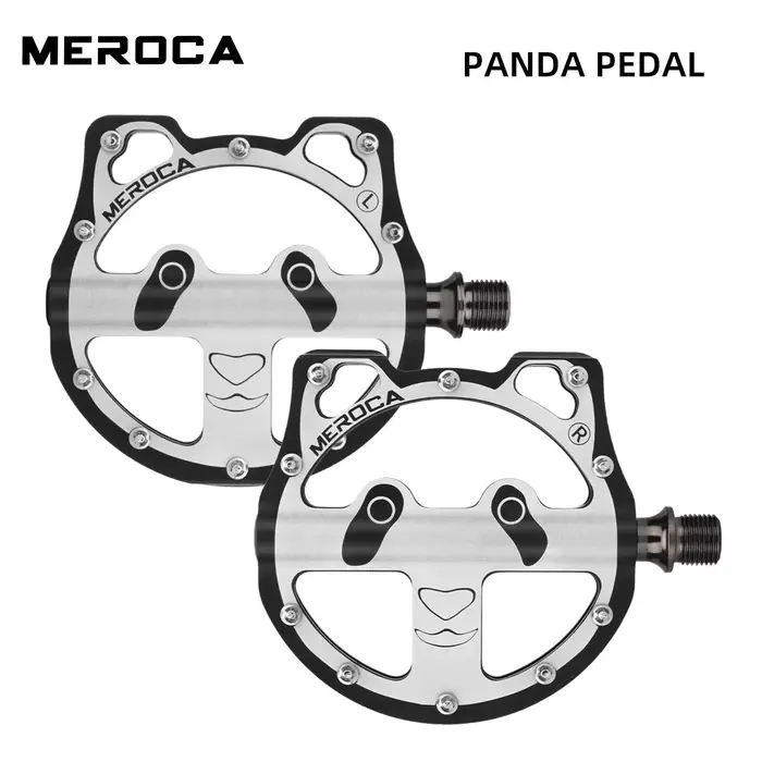 Nouvelle pédale de vélo dessin animé Panda forme 3 roulements en aluminium pliant