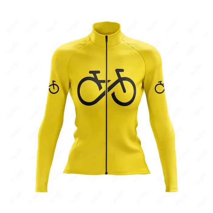 Maillot de cyclisme à manches longues pour femmes