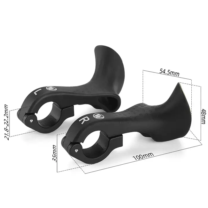 WEST BIKING 1 paire d'extrémités de barre de vélo léger ergonomique Extension