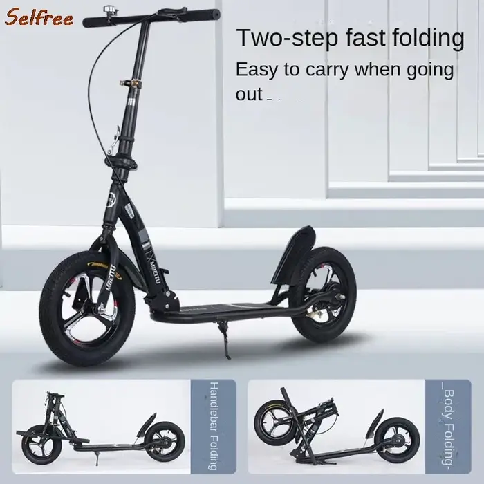 Selfree-Trottinette Pliante Portable pour Adolescents de Plus de 10 Ans et Adultes
