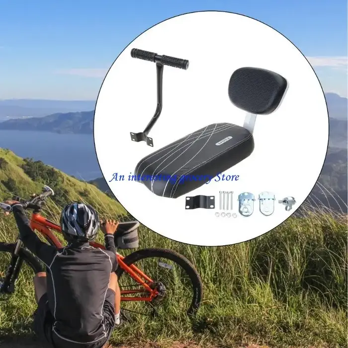 652d vélos sièges arrière coussin accoudoir repose-pieds bicycles sièges arrière coussin enfant