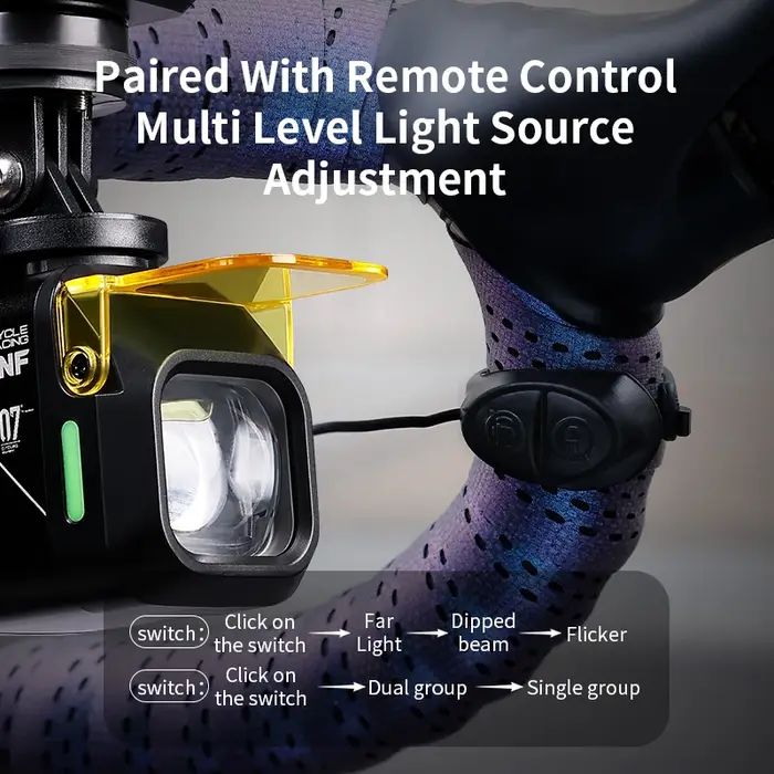 ESLNF haute luminosité 1200 Lumens phare de vélo en alliage d'aluminium 4000mAh feu avant