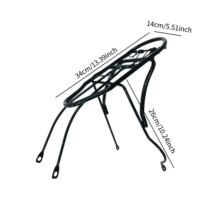 20 pouces vélo pliant porte-bagages frein à disque support de bagages matériel de montage contre-pointe arrière porte-vélo pour Kac083