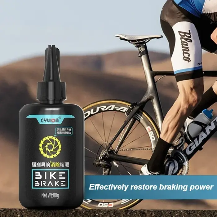 Gel nettoyant pour freins à disque avec technologie d'élimination du bruit pour vélo moto e-bike vtt et vélo de route rose