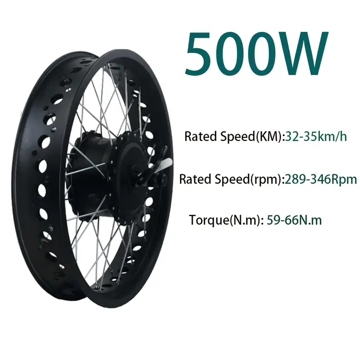 Kit moteur de moyeu arrière pour vélo électrique 36V 48V 500W 750W