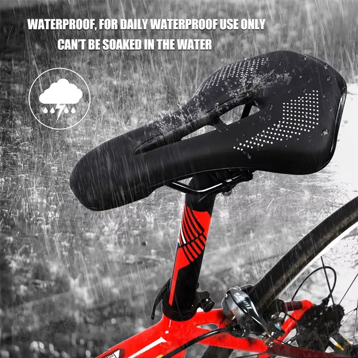 WEST VÉLO Ultraléger Montagne Vélo Selle VTT Court Nez Vélo De Route Siège PU En Cuir Creux Prostati