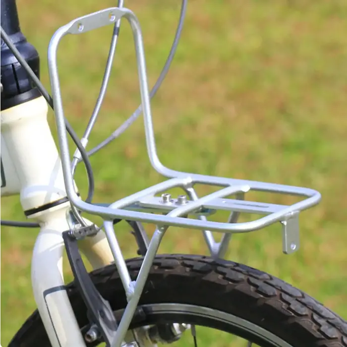 Porte-vélo avant en alliage d'aluminium, support de chargement robuste pour tourisme, cyclisme, déplacements, Shopping, voyage, Camping