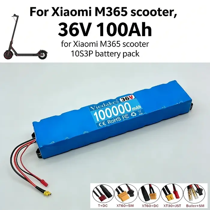 Nouvelle batterie de trottinette électrique 36V 100000mAh 10S3P 2026