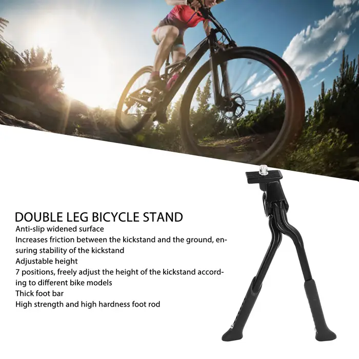 Béquille de vélo à Double jambe Cent Mount avec 7 trous