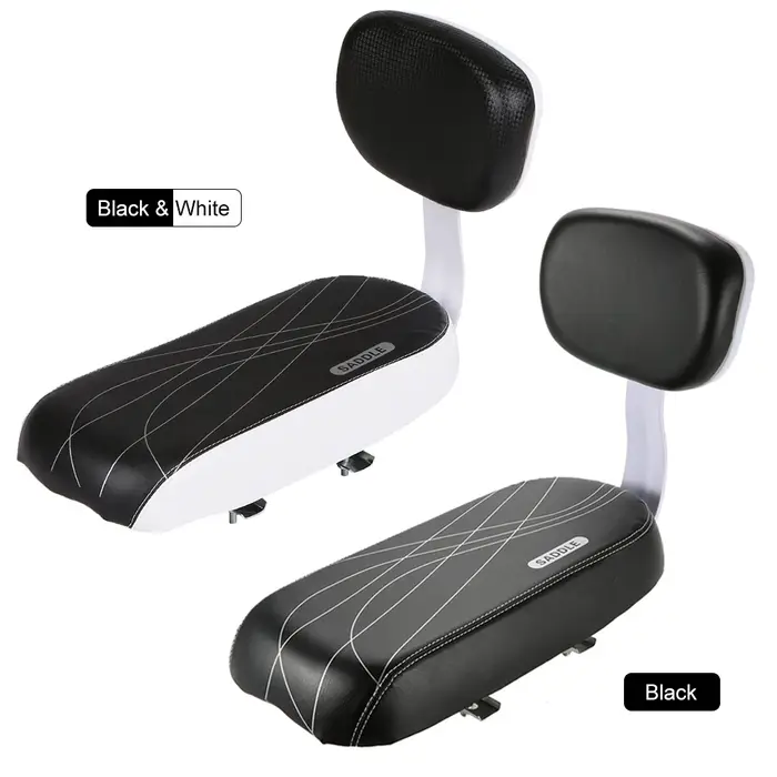 Selle arrière de vélo en cuir PU souple pour enfant