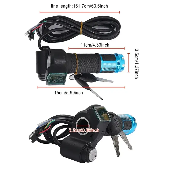 Accélérateur d'accélérateur torsadé 12V-90V pour Scooter électrique