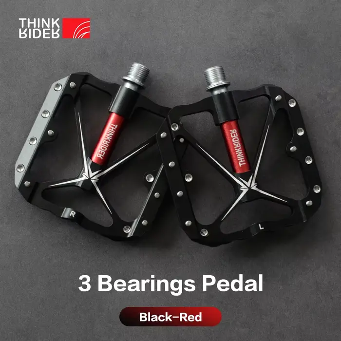 ThinkRider pédales de vélo plates vtt route 3 roulements scellés pédales de vélo pédales de VTT larg