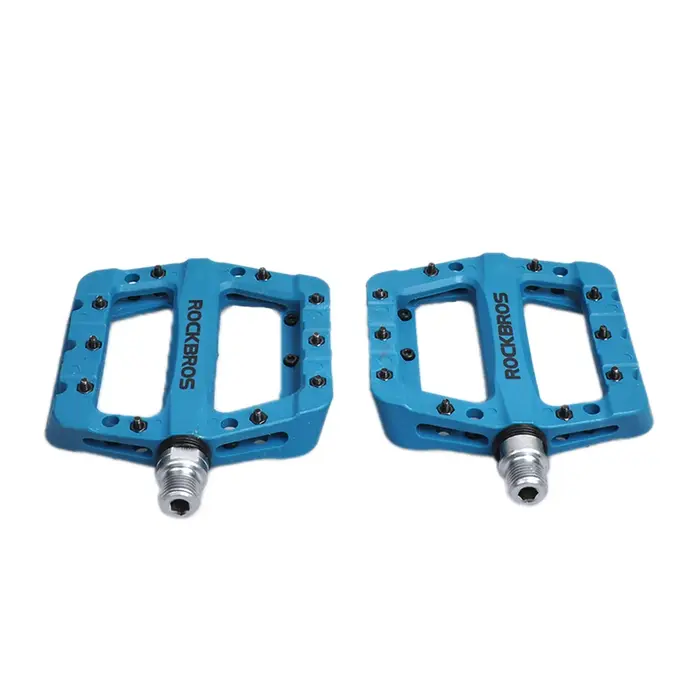 Pédales de vélo ROCKBROS 9/16 pour VTT, vélo de route, pédale plate légère, large et antidérapante pour vélos de cyclo-cross.