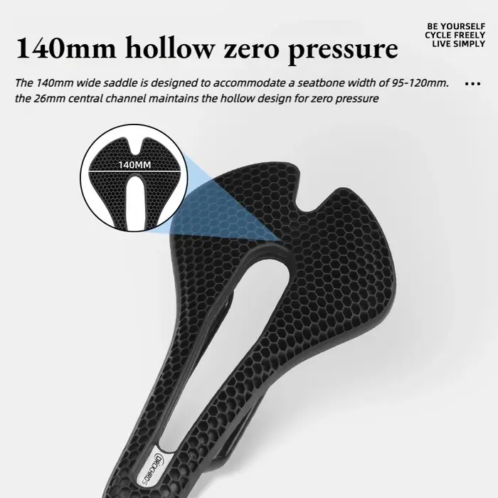 Selle de vélo en nid d'abeille imprimée en 3D