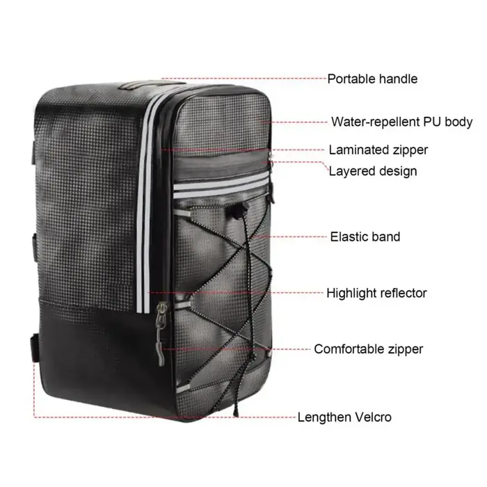 Porte-bagages de vélo, sac de siège arrière pour vélo, sac de voyage étanche pour vélo de montagne VTT, sacs de rangement pour accessoires