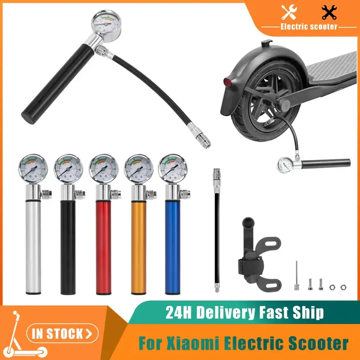 Pompe de scooter électrique portable avec jauge