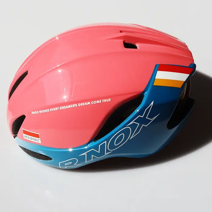 Casque de vélo RNOX Aero Triathlon moulé en EPS et PC léger et aérodynamique pour course sur route et VTT homme femme
