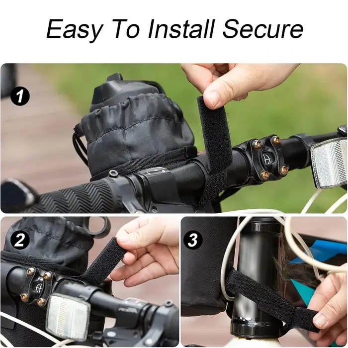 Sac porte-bouteille d'eau de vélo isolé avec rangement pour téléphone