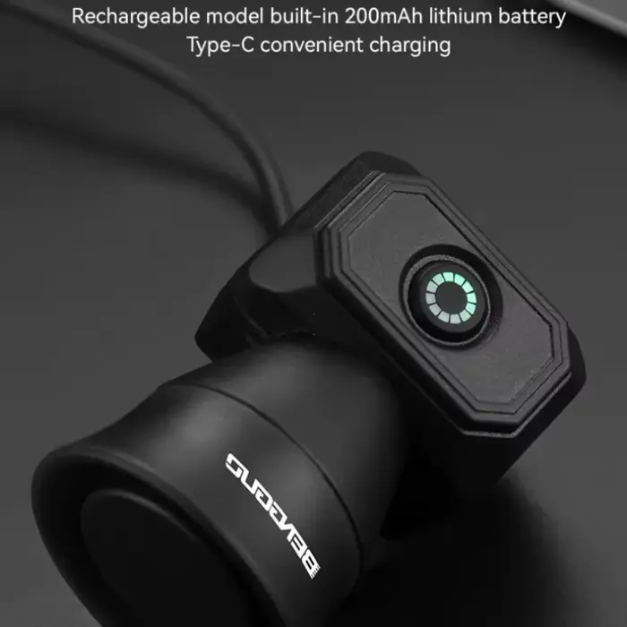 Klaxon électrique pour vélo et VTT haute puissance 120 dB rechargeable USB étanche IPX4 avec 5 modes sonores pour sécurité cyclisme urbain et montagne