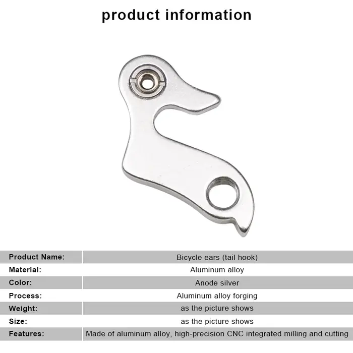 Cintre de dérailleur arrière universel en alliage pour vélo, cadre de vélo de course, de route et de