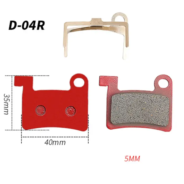 Paire de plaquettes de frein à disque haute teneur en cuivre pour vélo électrique Elida LBN rouge performance tout-terrain longue distance