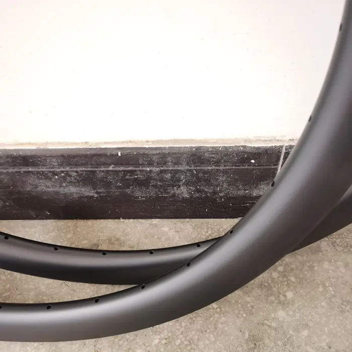 Jantes de vélo de route en carbone 700C T800+T1000 UD Mat 30mm 35mm 40mm 45mm 50mm 55mm 60mm pour Gravel et CX