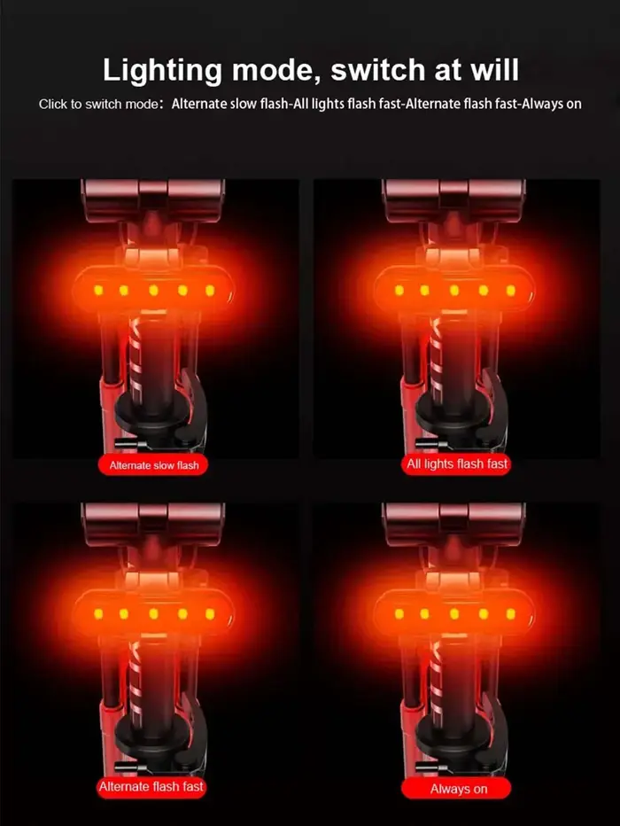Feu de vélo LED étanche