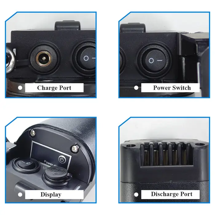 Batterie Li-ion de remplacement pour vélo électrique 36V 11.6Ah
