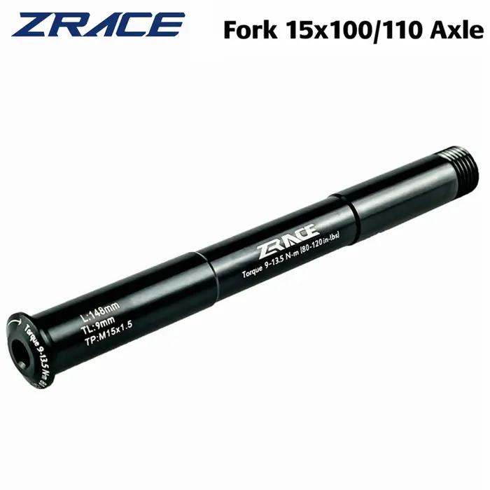 Fourche VTT ZRACE QR15x100 / QR15x110 avec levier d'axe traversant pour ROCKSHOX / FOX