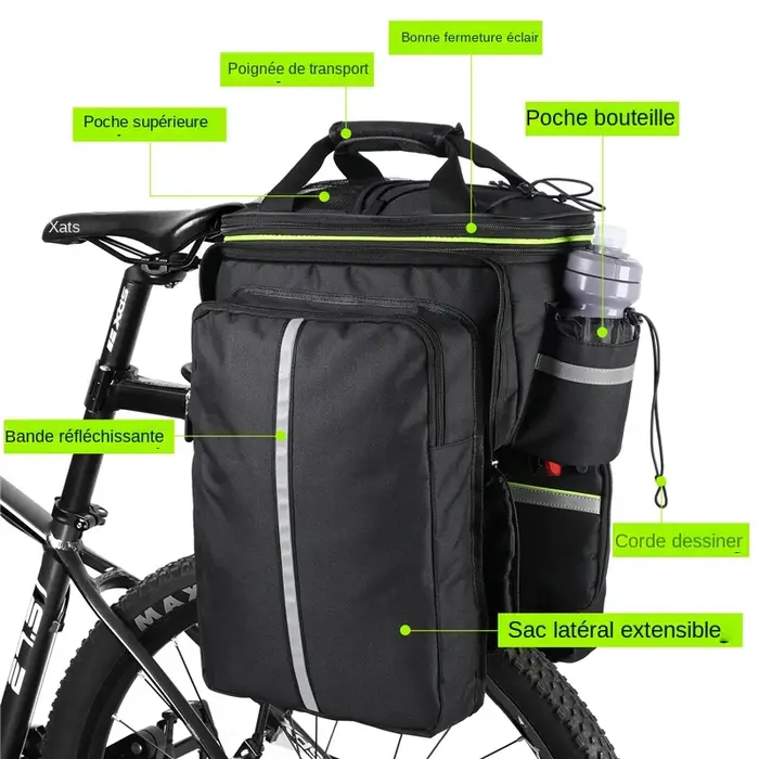WEST BIKING – sac de coffre de vélo étanche 3 en 1