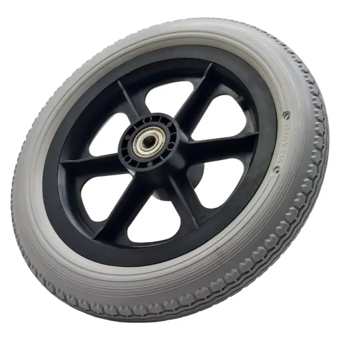 12 pneus solides gris non gonflables de 1/2 x 2 1/4, adaptés au remplacement des pneus de trottinett