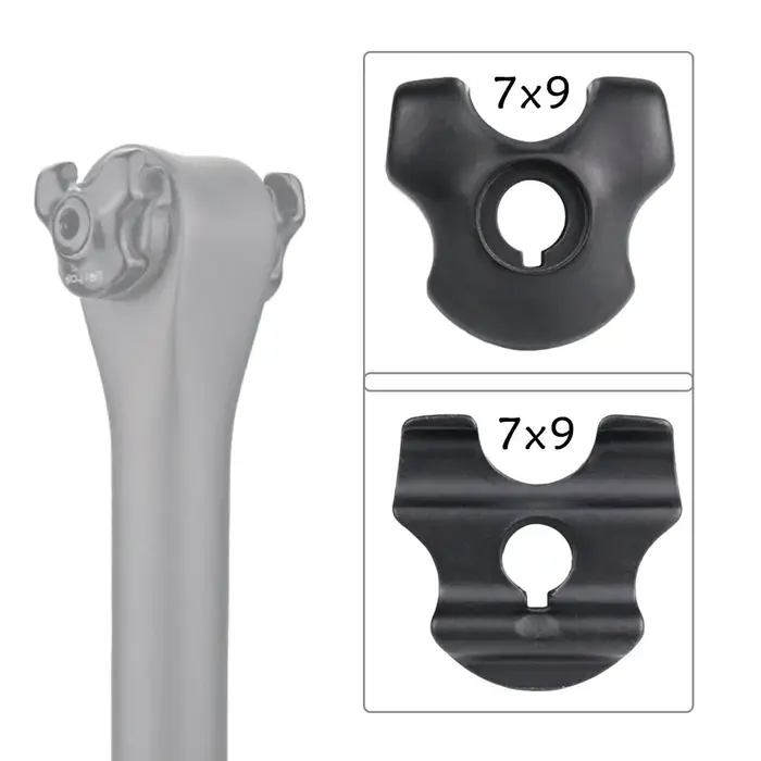 Pince de tige de selle de vélo pour Rails de selle en carbone 7x9mm